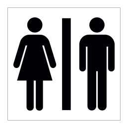 Male and female toilet symbols