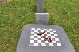 New chess table in the park